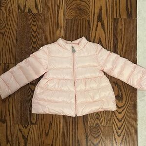 Moncler Pink Joelle Baby Jacket 9-12 Months Puffer